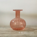 Mini de petits vases en cristal côtelé personnalisés pour la maison